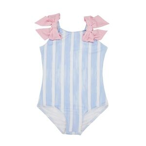 THE BEAUFORT BONNET COMPANY Edisto Beach Bathing Suit Sea Wall Stripe/Palm Beach